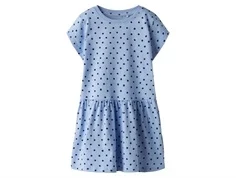 Lyseblå kjole med sorte prikker fra Name it 13228156 serenity dots